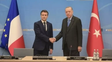 Cumhurbaşkanı Erdoğan, Macron ile görüştü