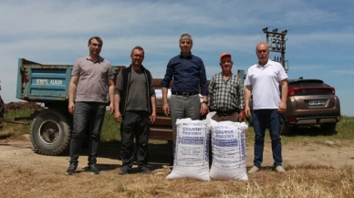 Edirne'de üreticilere 5 bin 200 kilo sertifikalı çeltik tohumu dağıtıldı