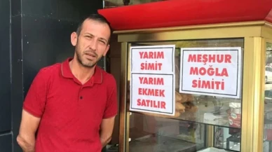 Muğla'da yarım ekmek ve yarım simit satılmaya başladı