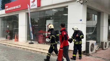 Kızılay Kan Bağışı Merkezi'nde yangın