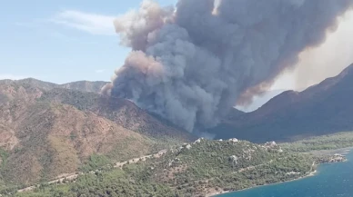 Marmaris'te orman yangını çıktı