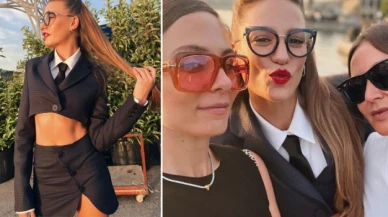 Serenay Sarıkaya mini takımıyla fotoğraf paylaştı