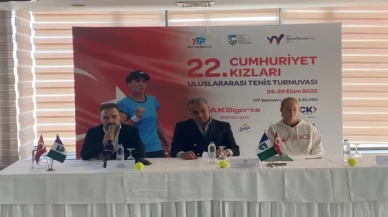 22. TED Cumhuriyet Kızları Uluslararası Tenis Turnuvası başladı 