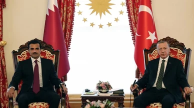 Cumhurbaşkanı Erdoğan, Katar Emiri Şeyh Temim ile görüştü