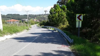 Sakarya'da yol kenarına bariyerli önlem