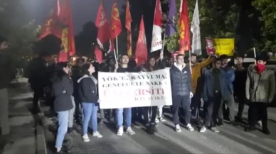 ODTÜ’de “YÖK” protestosu