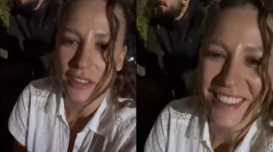 Serenay Sarıkaya setten şarkı söylediği anları paylaştı; Bu anlara beğeni yağdı