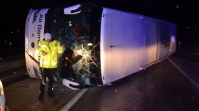 Kastamonu’da yolcu otobüsü devrildi: 30 yaralı