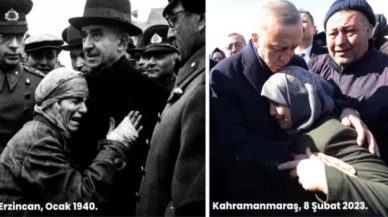 Depreme karşı önlem almada 83 senedir yerimizde saydığımızı gösteren iki fotoğraf...