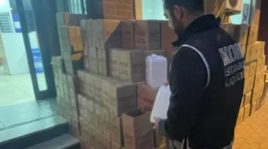 İstanbul’da dezenfektan diye satılan 3 ton 150 litre alkollü sıvı ele geçirildi