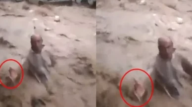 Sele kapılan vatandaşı kurtarmak yerine video çekti