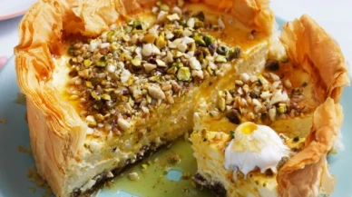 Baklava cheesecake nasıl yapılır? Baklava cheesecake tarifi ve püf noktası