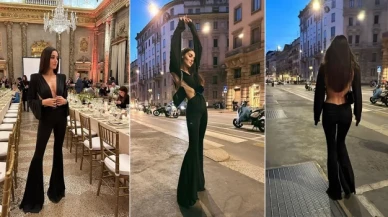 Hande Erçel'den Milano pozları