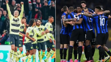 UEFA Şampiyonlar Ligi'nde Manchester City ve Inter yarı finalde