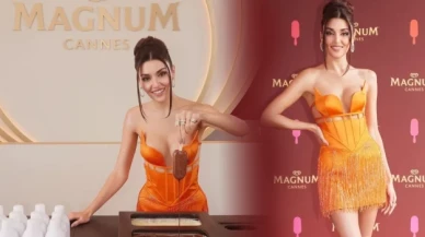 Hande Erçel Cannes'da fırtına gibi esti