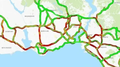 İstanbul’da kazalar ve yağış trafiği kilitledi