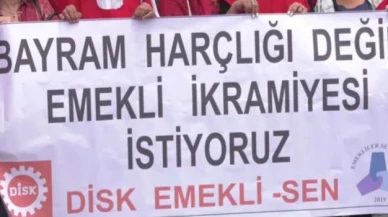 Emeklilerden 'ikramiye ve maaş iyileştirmesi' eylemi