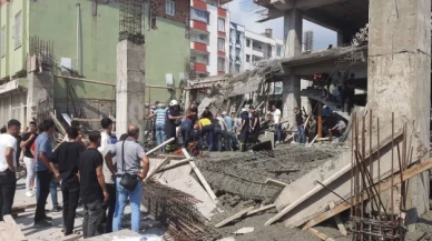 Hatay'da yapımı süren inşaatta çökme meydana geldi: Bir işçi hala göçük altında