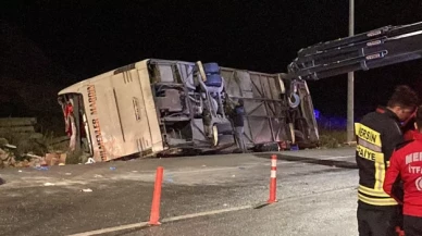 Mersin'de feci kaza: Yolcu otobüsü devrildi, çok sayıda ölü ve yaralı var