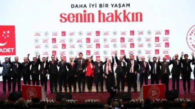 Saadet Partisi, 339 belediye başkan adayını açıkladı