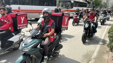 Adana'da kuryeler Ata Emre’nin katledilmesini protesto ettiler