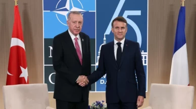 Cumhurbaşkanı Recep Tayyip Erdoğan, Fransa Cumhurbaşkanı Macron ile görüştü