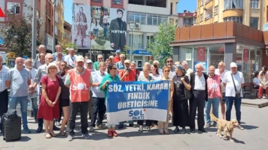 SOL Parti, Trabzon'da "Fındıkta ve çayda sömürüye son!" mitingi gerçekleştirdi