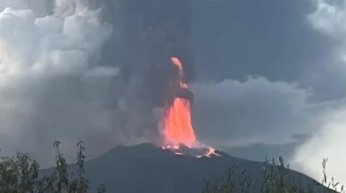 Etna Yanardağı lav püskürtmeye başladı