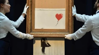 Banksy'nin "Balonlu Kız" eseri Londra'da bulundu