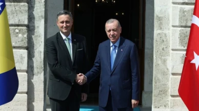 Erdoğan, Bosna Hersek Devlet Başkanlığı Konseyi Başkanı Becirovic ile bir araya geldi