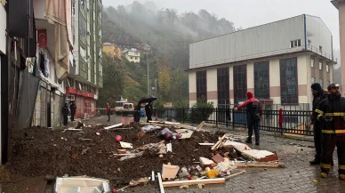 Rize'nin Çayeli ilçesinde heyelan: 1 ölü 3 yaralı