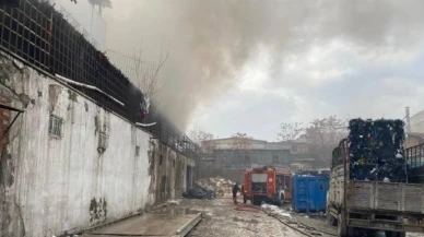 Ankara'da atık fabrikasında yangın