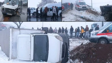 Bitlis'te 23 araç birbirine girdi, 31 kişi yaralandı