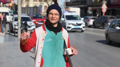 Konya'da dilencilik yapan Doğan Özadam: Kendi işim olduğu için severek, aşkla yapıyorum