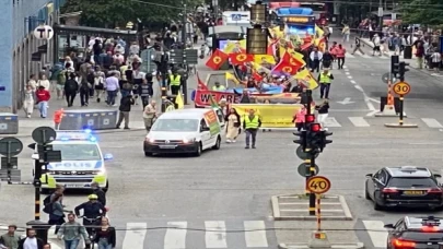 İsveç’te terör örgütü YPG/PKK yandaşları gösteri düzenledi