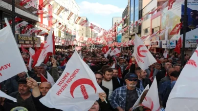 Yeniden Refah Partisi Genel Başkanı Erbakan, Karabük’te mitinge katıldı