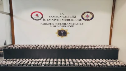 Samsun’da 30 bin 88 sentetik ecza hapı ele geçirildi