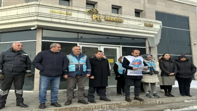 Rize’de iki PTT çalışanının öldürülmesi, Ardahan ve Erzincan’da protesto edildi