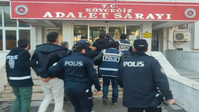 Muğla’da ”yağma ve gasp” iddiasıyla yakalanan 4 sanık tutuklandı