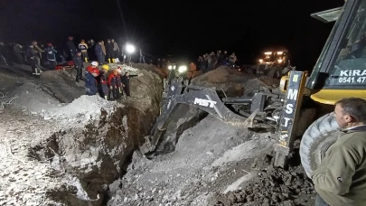 Amasya’da sondaj çalışması sırasında meydana gelen göçükte 2 işçi toprak altında kaldı