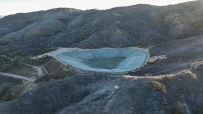 AA, Los Angeles yangınlarında gündem olan boş su rezervuarlarını görüntüledi