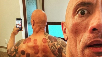 Amerikalı aktör Dwayne Johnson'dan "Hacamat" pozu