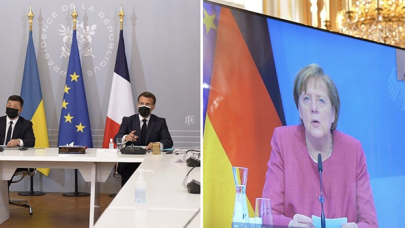 Merkel, Macron ve Zelenskiy'den, Rusya'ya "Askerlerini çek" çağrısı