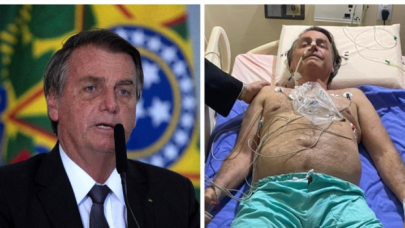 Kronik hıçkırığın incelenmesi için hastanede kalan Bolsonaro'dan ilk fotoğraf