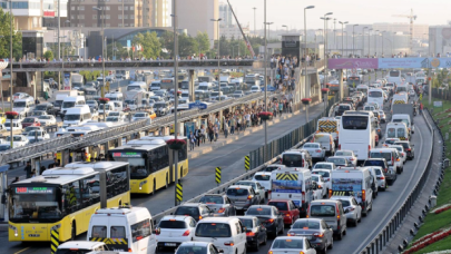 İstanbul'da trafik yoğunluğu yüzde 62'ye ulaştı