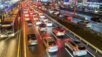 İstanbul'da trafik yoğunluğu