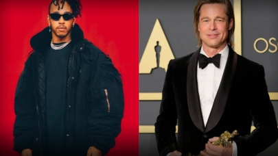 Lewis Hamilton, Brad Pitt'le beraber Hollywood sahnesinde!