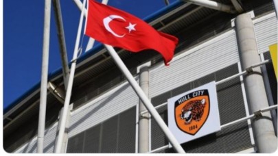 Hull City stadına Türk bayrağı asıldı 