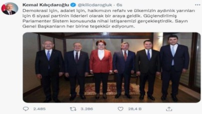 Kemal Kılıçdaroğlu: Yeni sistem konusunda nihai istişaremizi gerçekleştirdik