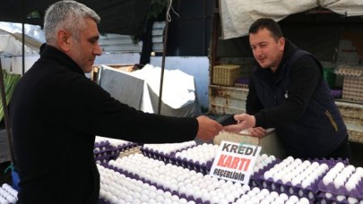 Pazarda kredi kartıyla alışveriş dönemi